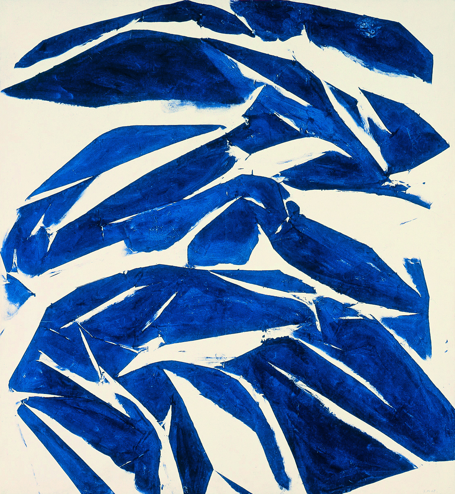 Hantai Simon: Meun, 1968, olaj, vászon, 233 x 214 cm, magángyűjtemény. Az Archives Simon Hantai jóvoltából.
Simon Hantai: Meun, 1968, 233 x 214 cm, oil on canvas, private collection. Courtesy Archives Simon Hantai. Meun, 1968