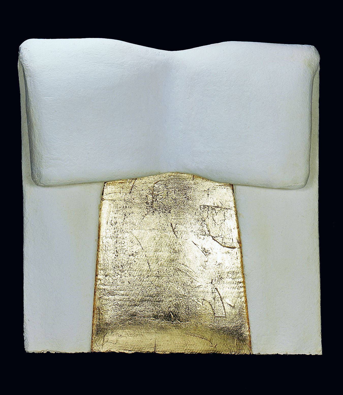 Álomkapu | Dream Gate, 2000. 76 x 74 cm, üvegszállal erősített papír, fémbevonat | paper reinforced with glass fibre, metal coating. Magántulajdon | Private possession Álomkapu | Dream Gate