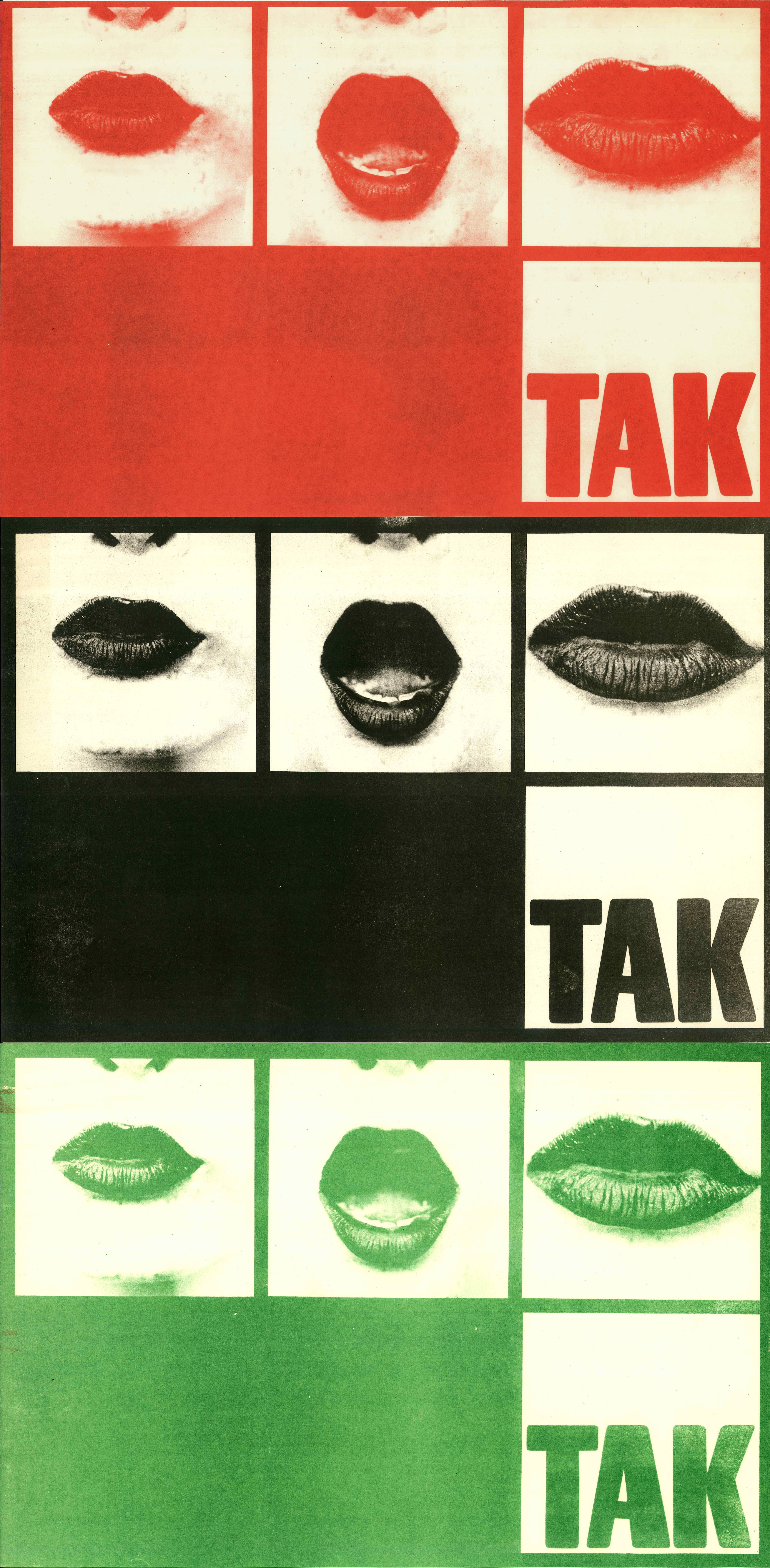 Natalia LL: Tak (Igen), 1972. A művész tulajdona 
Natalia LL: Tak (Yes), 1972. Property of the artist Natalia LL