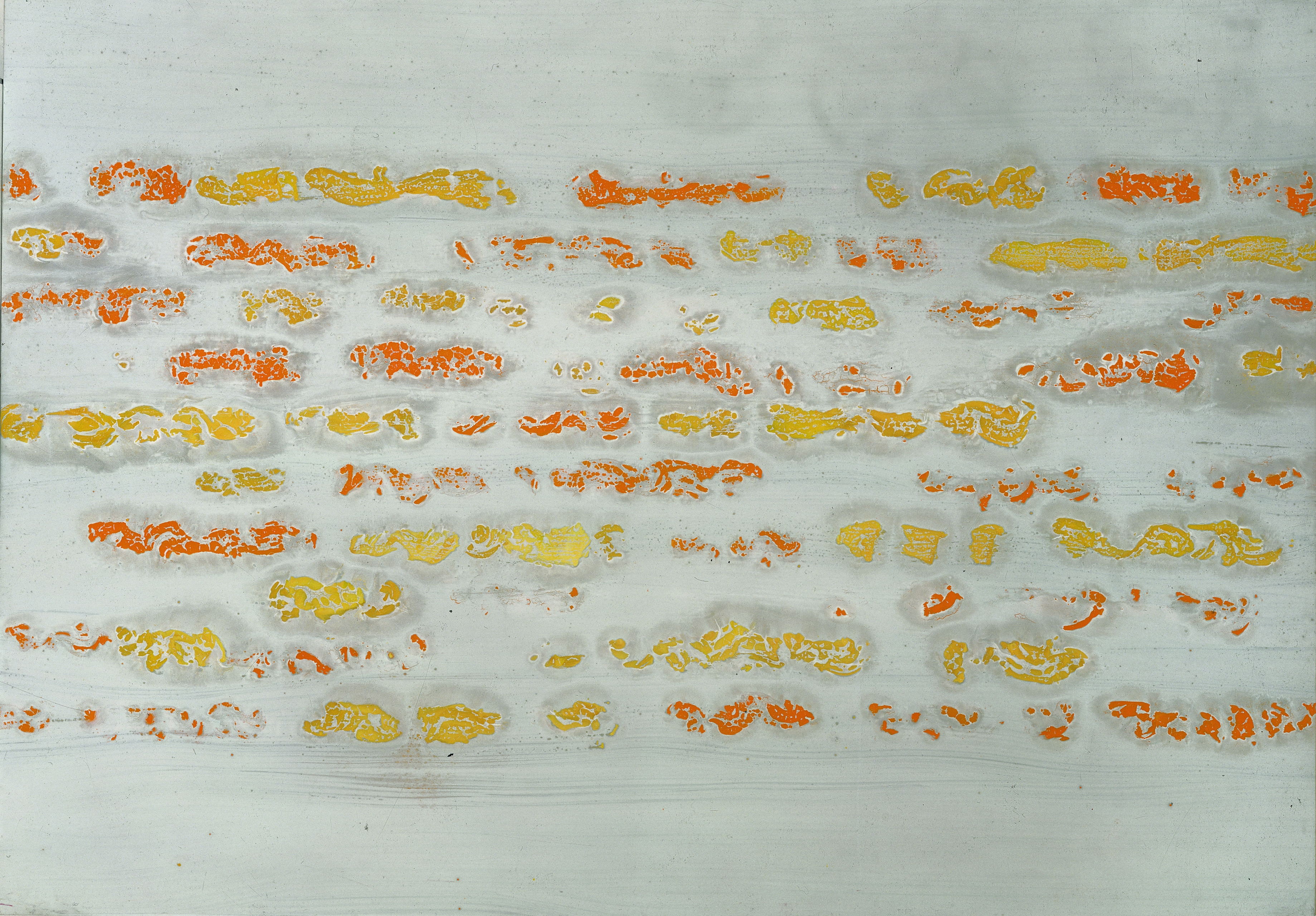 Reigl Judit: Folyamat, 1982. © fotó: DARABOS György a Kalman Makláry Fine Arts jóvoltából 
Judit Reigl: Déroulement (Unfolding), 1982. © photo: György DARABOS courtesy of Kalman Makláry Fine Arts Folyamat - Déroulement - II