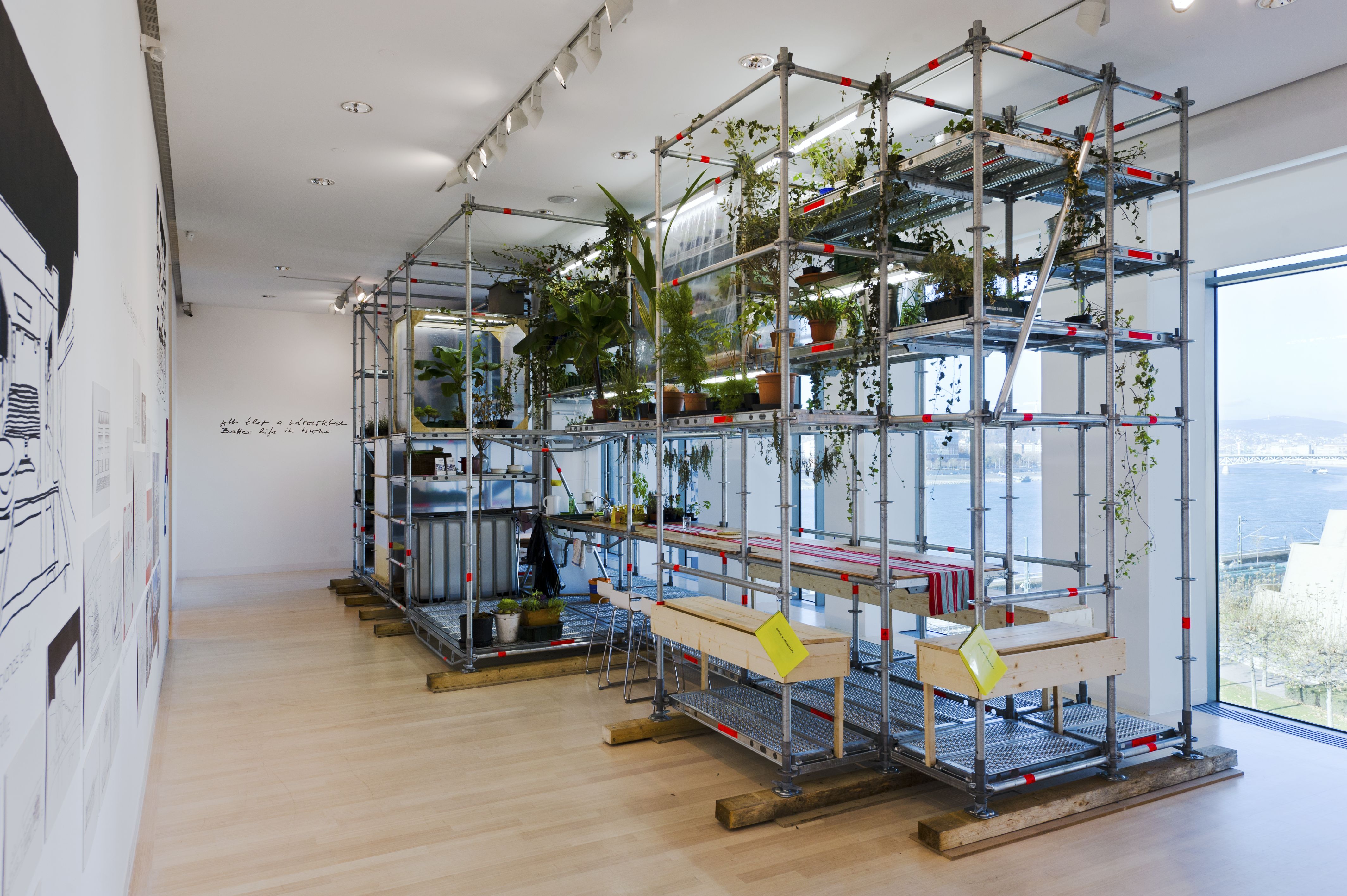 © DARABOS György / Ludwig Múzeum - Kortárs Művészeti Múzeum Adattára Yona Friedman kiállítása / Enteriőr