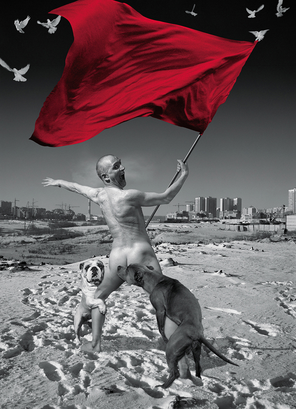 Oleg Kulik: Eclipse 1, cibachrome, 116×84 cm, 1999. Oleg Kulik - I.