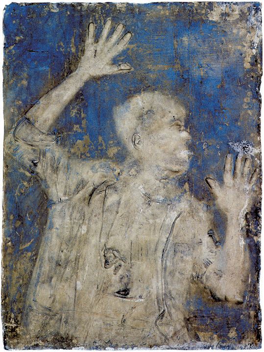 ÉRMEZEI Zoltán: Daugerroplasztika 1 | Daguerre-statue 1, 1988, 110×85×5 cm. Magántulajdon | private collection Daugerroplasztika 1