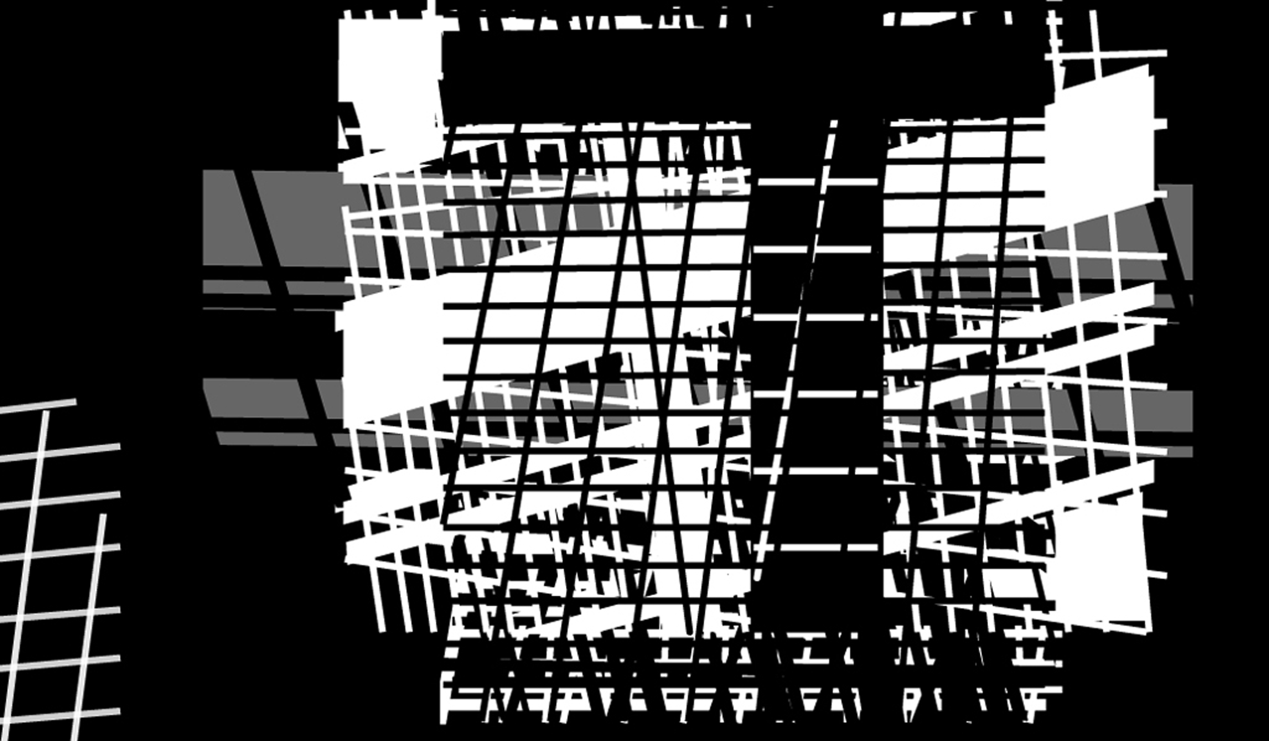 SZTOJÁNOVITS Andrea: Monochrome Clack AV animáció, 2009.Andrea SZTOJÁNOVITS: Monochrome Clack, animation, 2009 LUDWIG NEXT - MONOCHROME CLACK - X