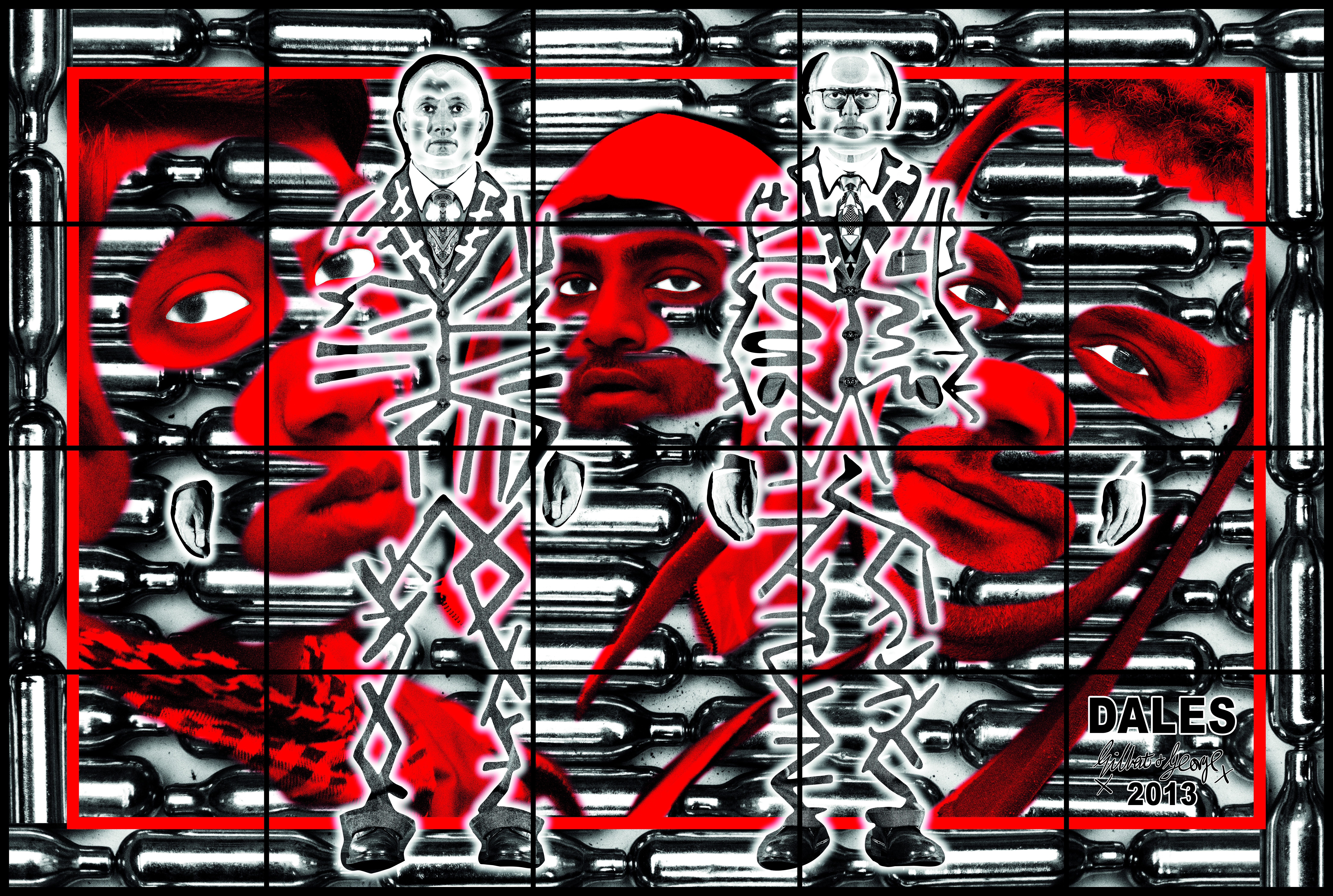 DALES, 254 × 377 cm, 2013 
copyright Gilbert & George
courtesy Galerie Thaddaeus Ropac,London ・ Paris ・ Salzburg Dales 2013 copyright Gilbert & George