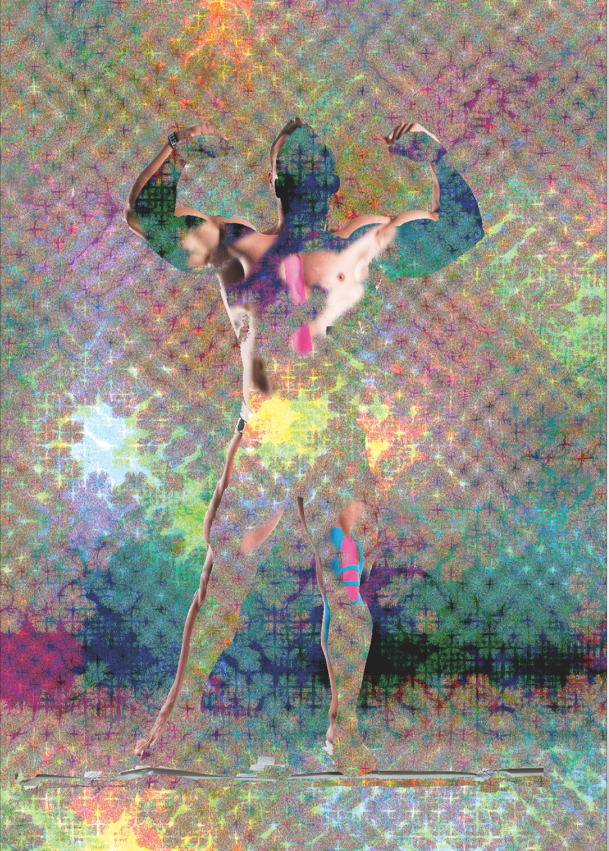 Norbert Delman: Sweat is fat crying, 2016. Tapéta. A művész és Biuro Wystaw jóvoltából
Norbert Delman, Sweat is fat crying, 2016, wallpaper, courtesy of the artist and Biuro Wystaw Norbert Delman