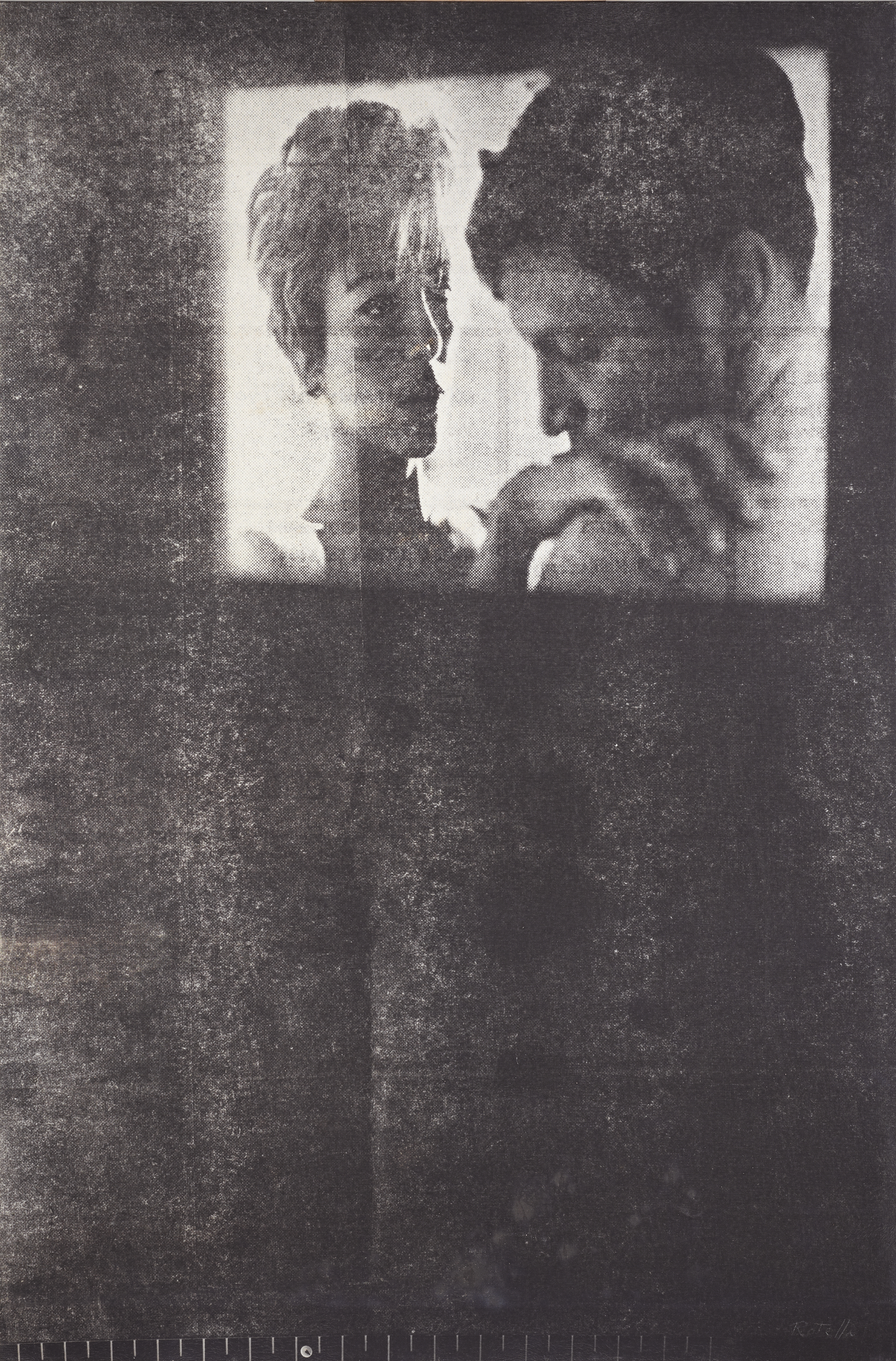 Mimmo Rotella: A képernyő, 1965. museum moderner kunst stiftung ludwig wien. Fotó © mumok, HUNGART ©
Mimmo Rotella: Lo Schermo, 1965. museum moderner kunst stiftung ludwig wien. Photo © mumok, HUNGART © Mimmo Rotella (Jogdíjköteles!)