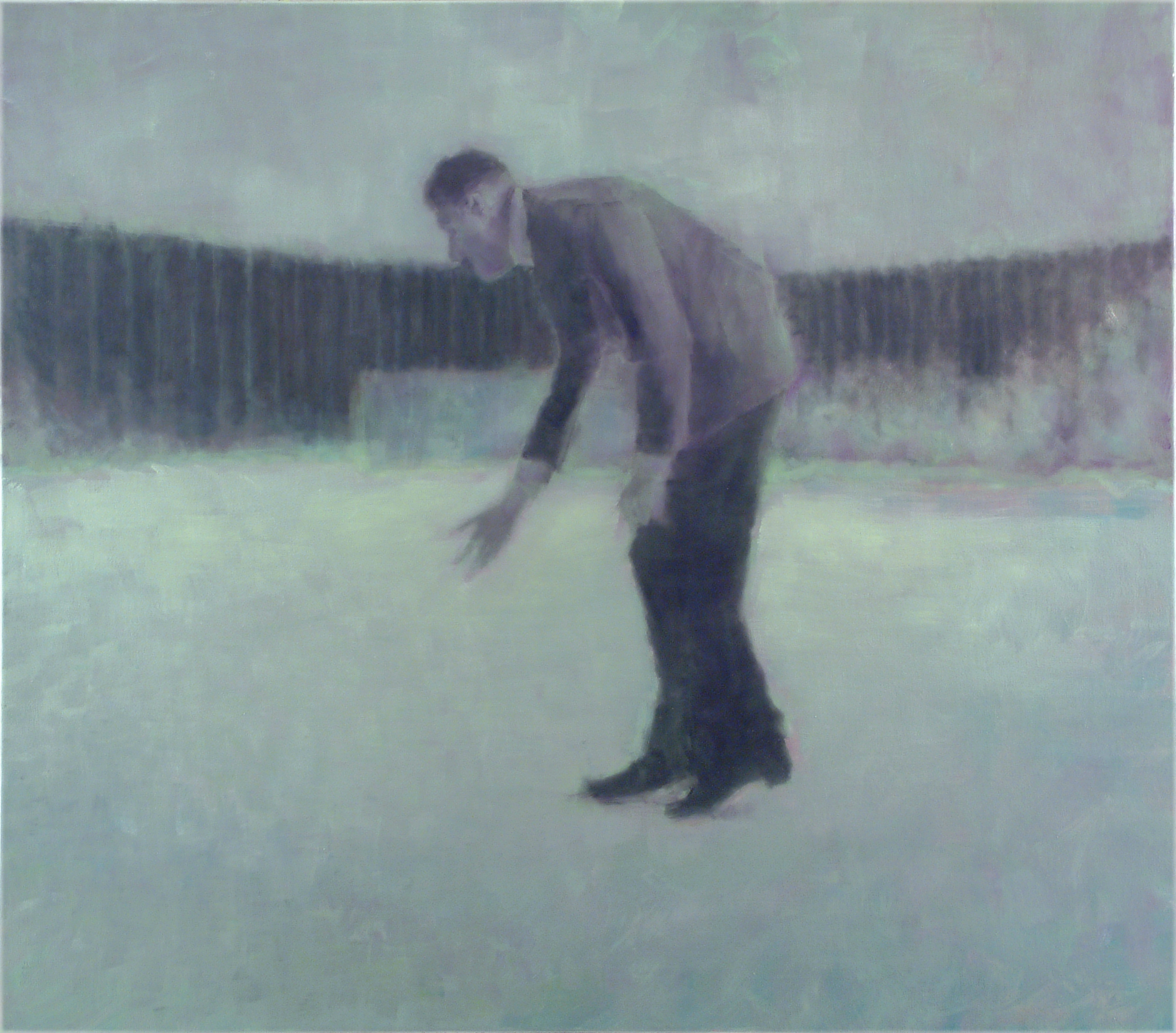 SZŰCS Attila: Hitler a kutyája nélkül, 2004, olaj, vászon, 150 x 170 cm © Rimár Péter gyűjteménye
SZŰCS Attila: Hitler without his Dog, 2004, oil on canvas, 150 x 170 cm © Péter Rimár Collection Hitler without his Dog