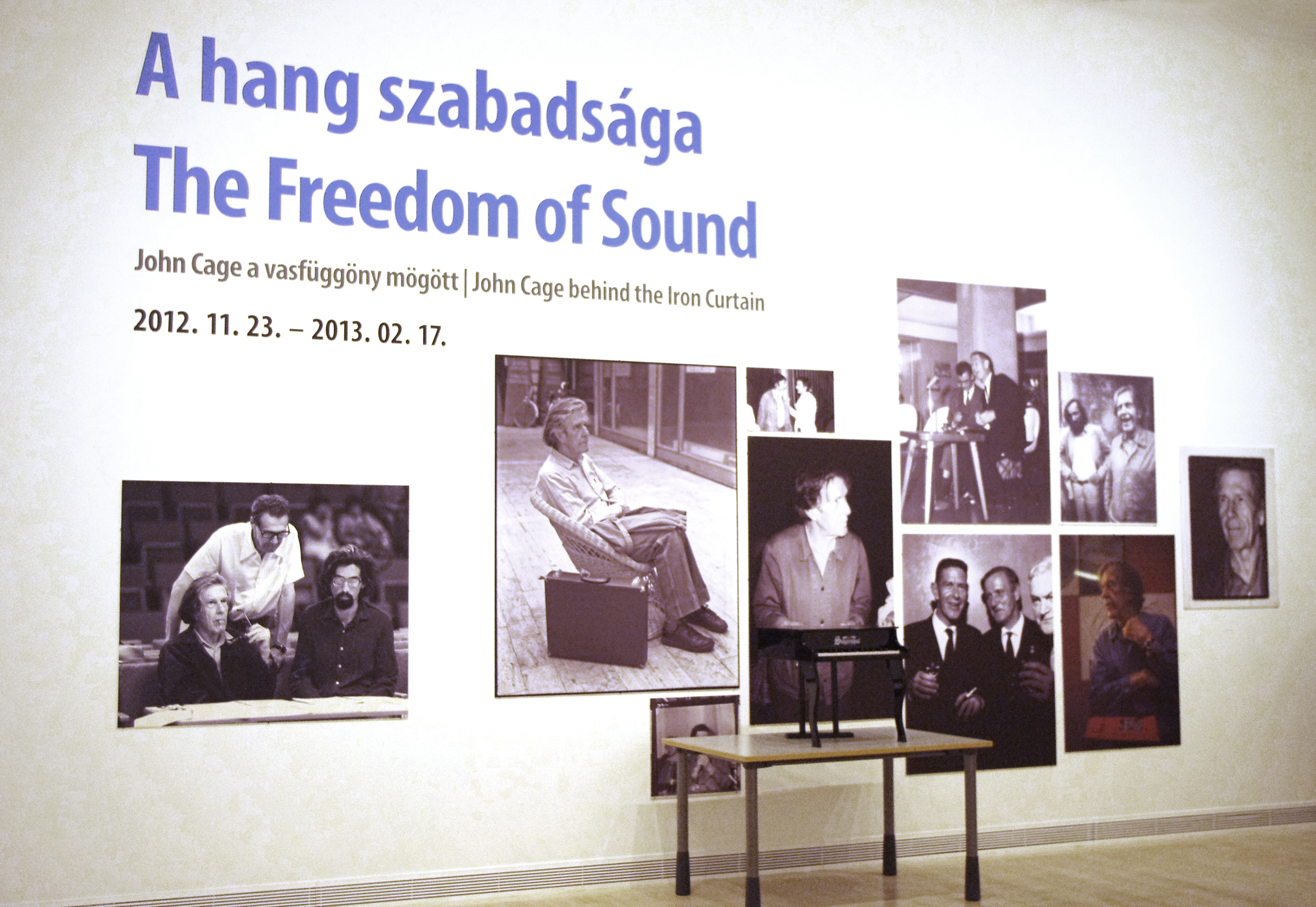 © Soós Letícia / Ludwig Múzeum - Kortárs Művészeti Múzeum Adattára© Soós Letícia / / Ludwig Museum - Museum of Contemporary Art, Archives A hang szabadsága. John Cage a vasfüggöny mögött
