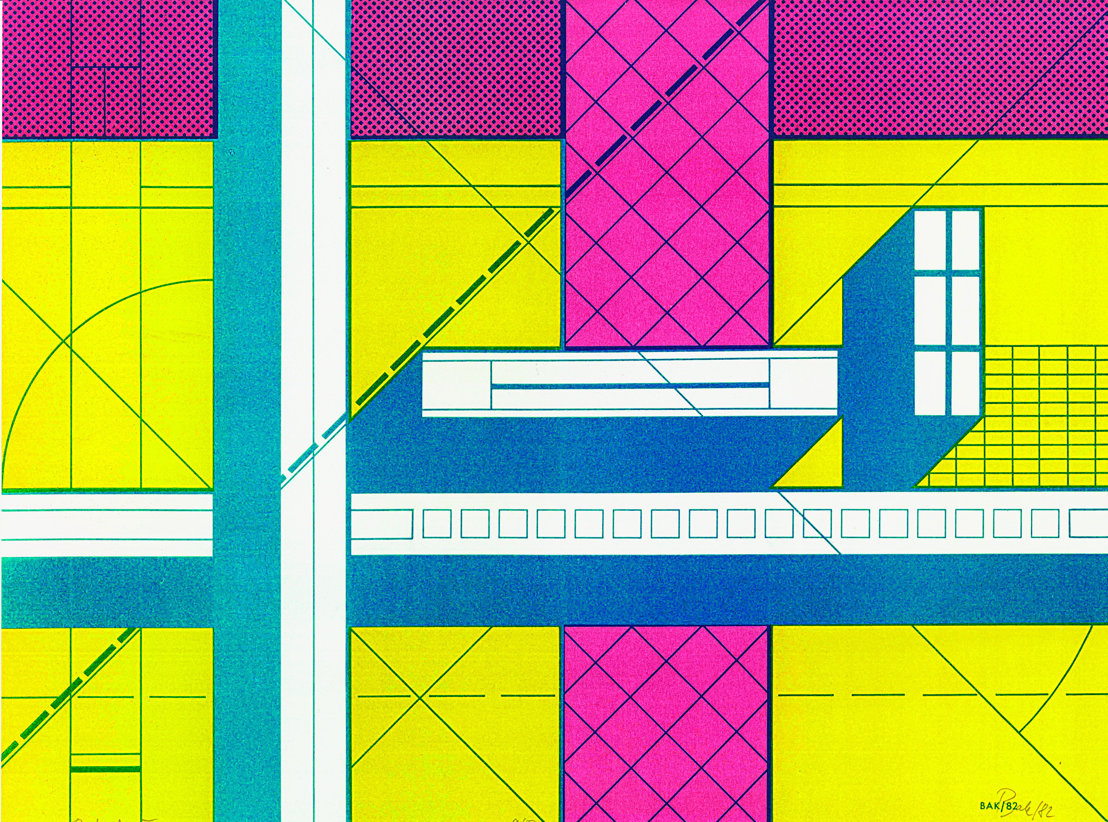 BAK Imre: Postmodern IV., 1981, ofszetnyomat | offset print (ed.50), 288 × 385 mm © Neon Galéria BAK Imre