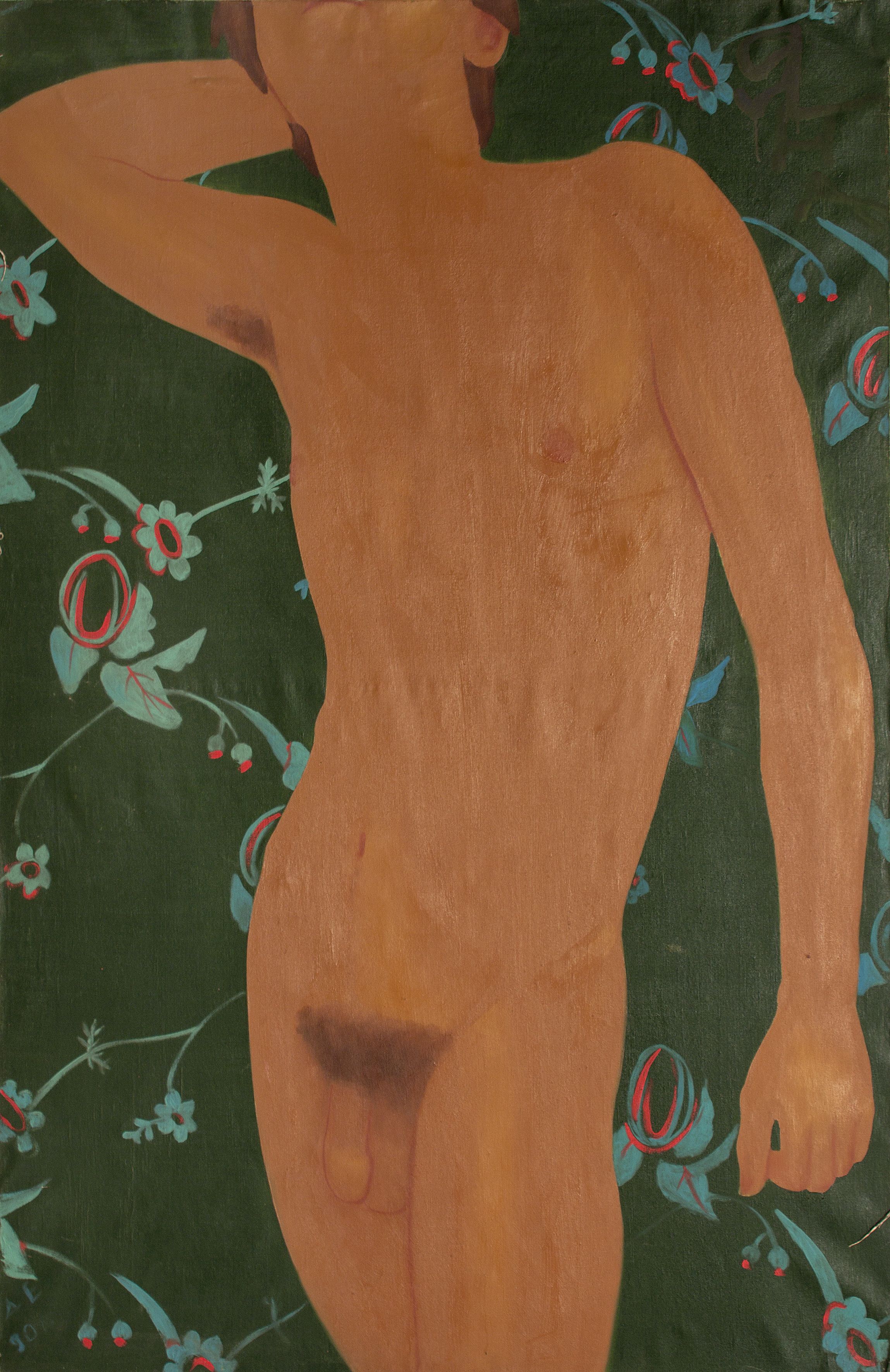 Denis Egelszki: Maria Novikova portréja, 2000. Vászon, tempera, olaj, 79 x 60 cm. A Novikov család és az Új Szépművészeti Akadémia Múzeumának gyűjteménye
Denis Egelsky: Portrait of Maria Novikova, 2000. Canvas, tempera, oil, 79 x 60 cm. Collection of the New Academy of Fine Arts Museum and the Novikov family Denis Egelsky