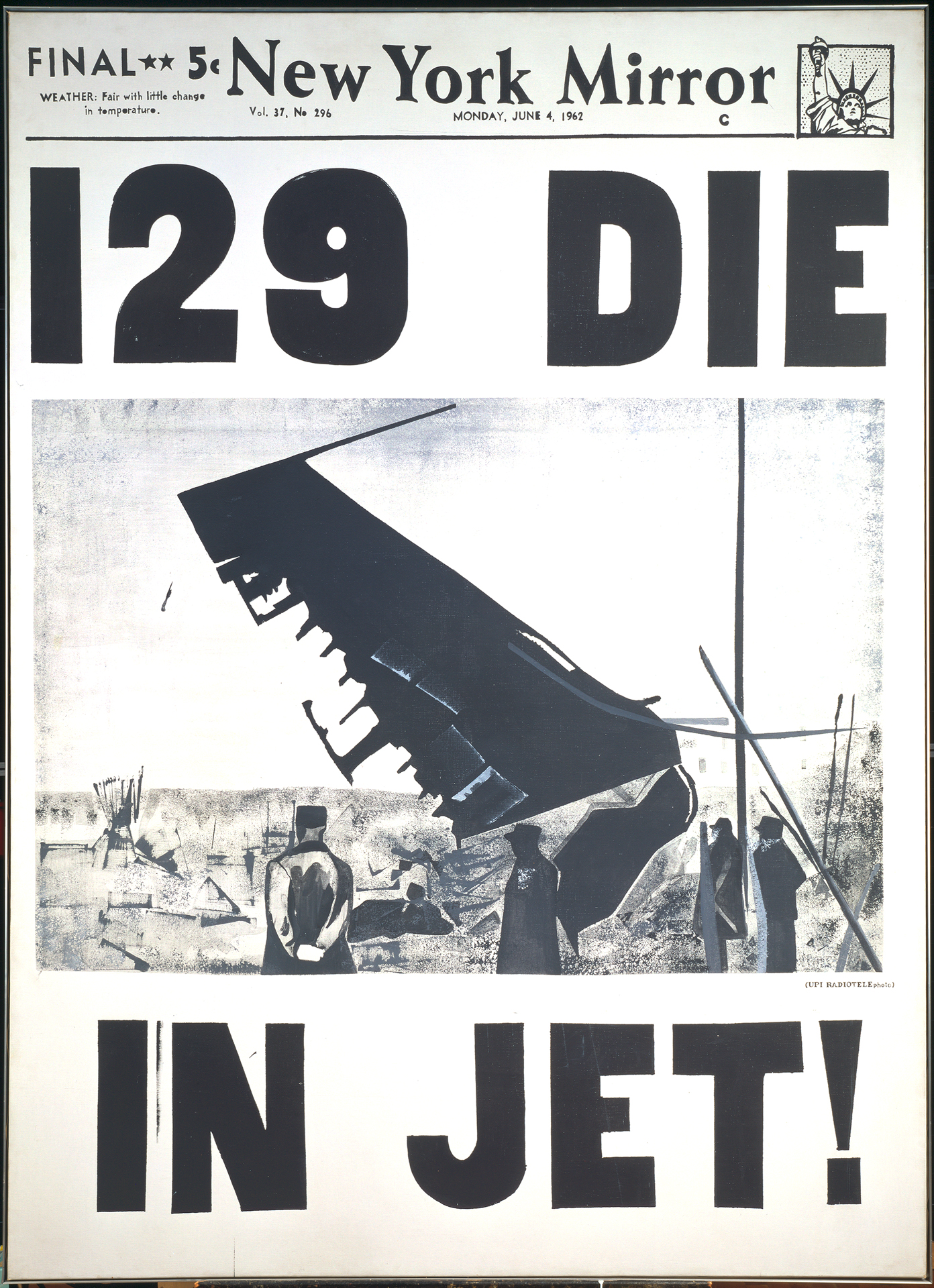 Andy Warhol: 129 halálos áldozat (Repülőbaleset), 1962. Museum Ludwig, Köln. Fotó © Rheinisches Bildarchiv, © 2015 Andy Warhol Foundation, ARS - HUNGART
Andy Warhol: 129 Die in Jet (Plane Crash), 1962. Museum Ludwig, Cologne. Photo © Rheinisches Bildarchiv, © 2015 Andy Warhol Foundation, ARS - HUNGART Andy Warhol - 2 (Jogdíjköteles!)