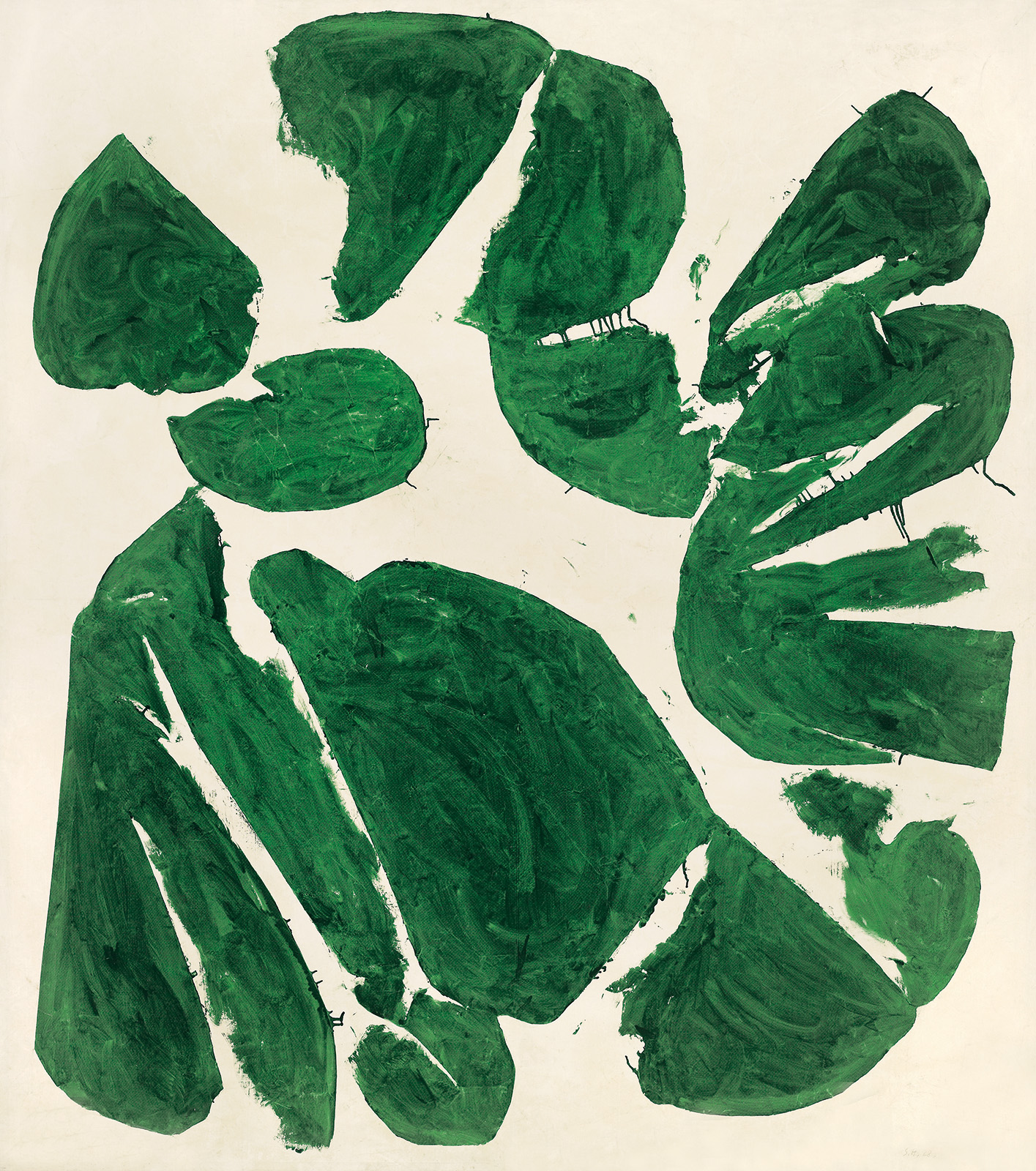 Hantai Simon: Meun, 1968, olaj, vászon, 255 x 225 cm, magángyűjtemény. Fotó: Laurent Lecat
Simon Hantai: Meun, 1968, oil on canvas, 255 x 225 cm, private collection. Photo: Laurent Lecat Meun 1968