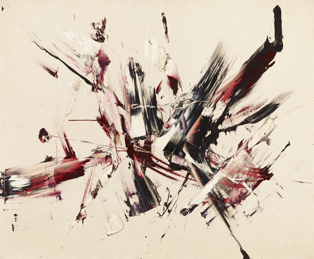 Reigl Judit: Robbanás, 1956. © fotó: DARABOS György a Kalman Makláry Fine Arts jóvoltából 
Judit Reigl: Outburst, 1956. © photo: György DARABOS courtesy of Kalman Makláry Fine Arts Robbanás - Outburst