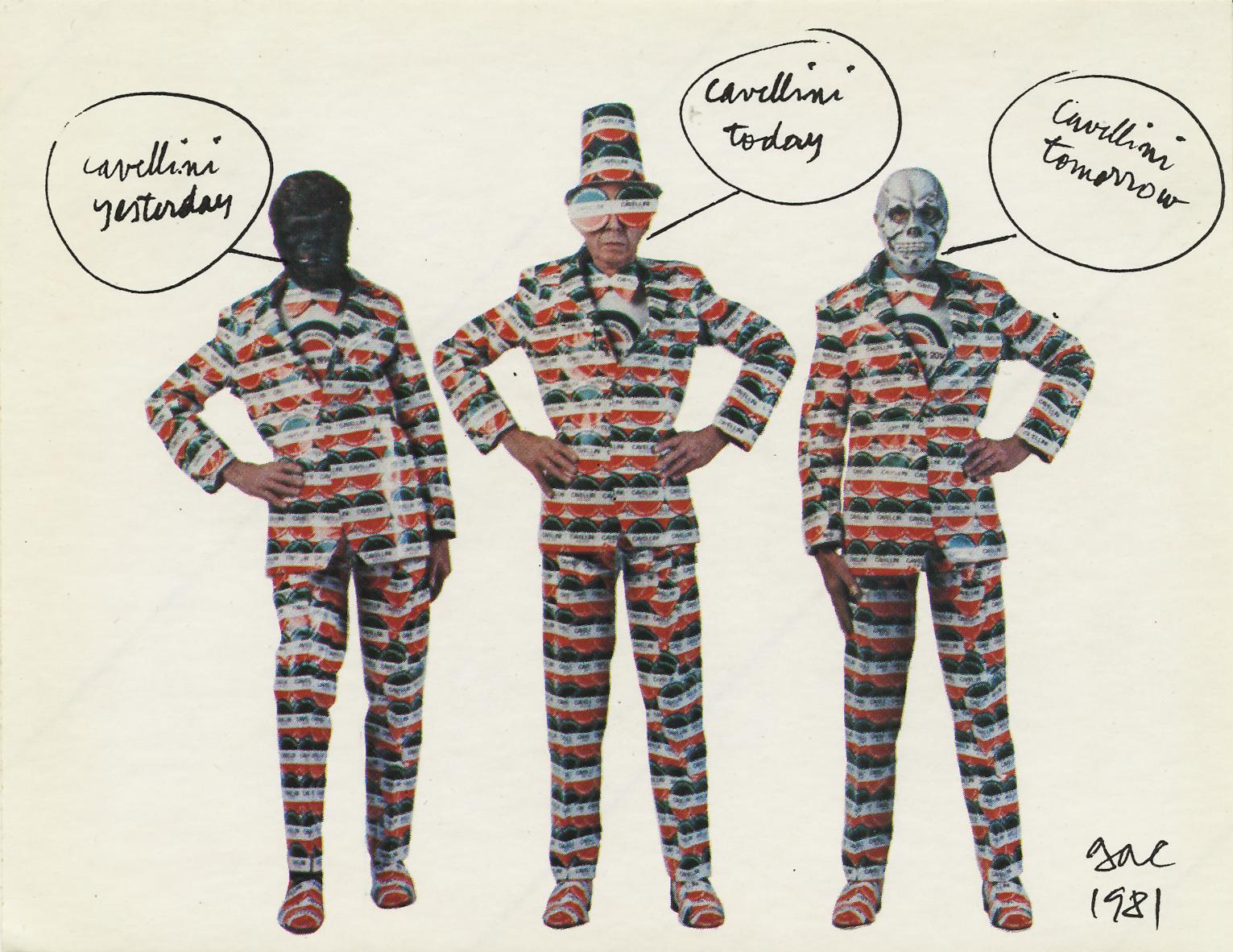 G. A. Cavellini: képeslap-matrica, 1981 (az Artpool Művészetkutató Központ gyűjteménye)
G. A. Cavellini: postcard-sticker, 1981(courtesy of Artpool Art Research Center) Yesterday