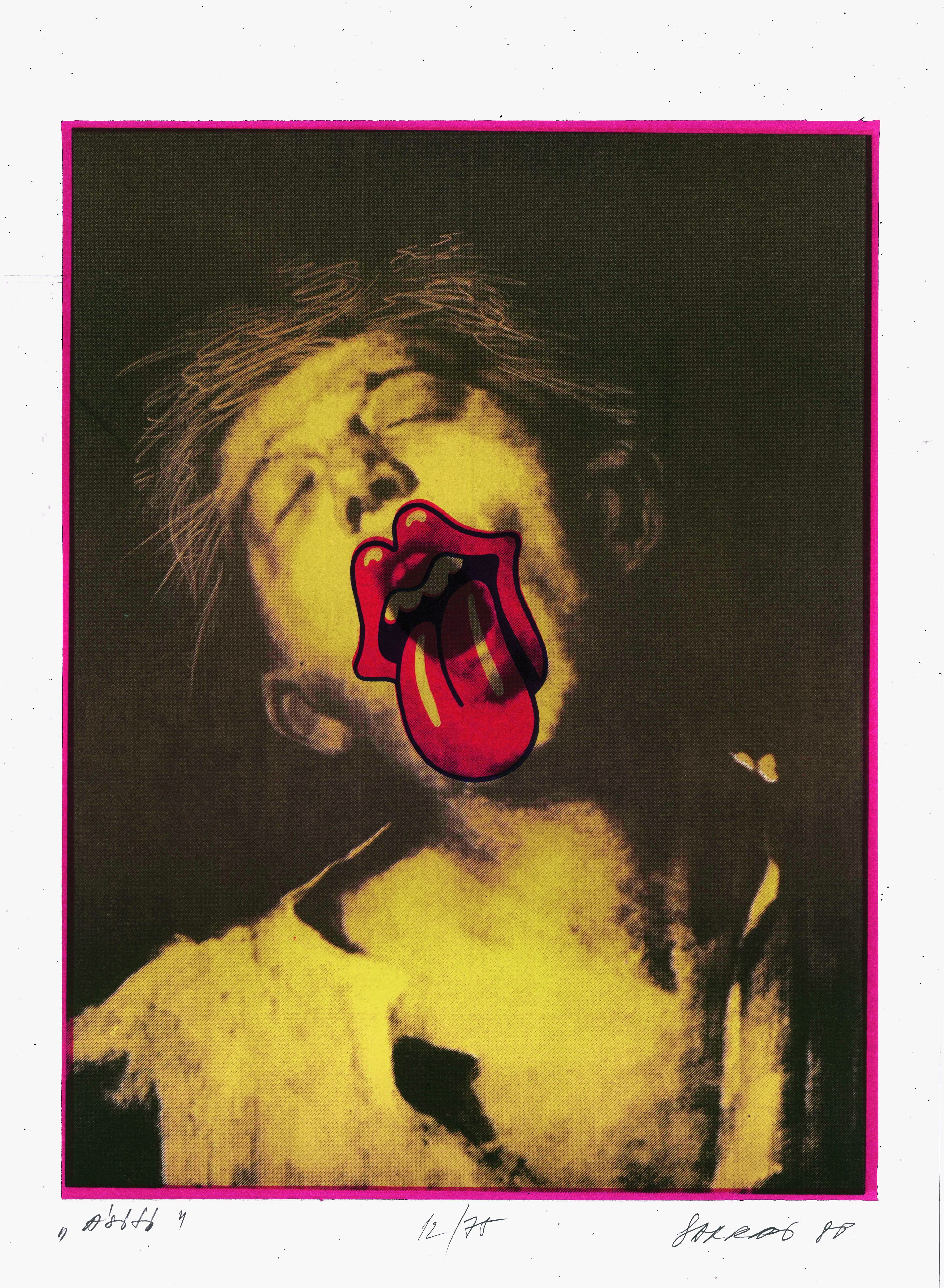 SARKADI Péter: Munkácsy: Ásító | Yawning apprentice, 1985, ofszetnyomat | offset print (ed.75), 420 × 300 mm © Neon Galéria SARKADI Péter