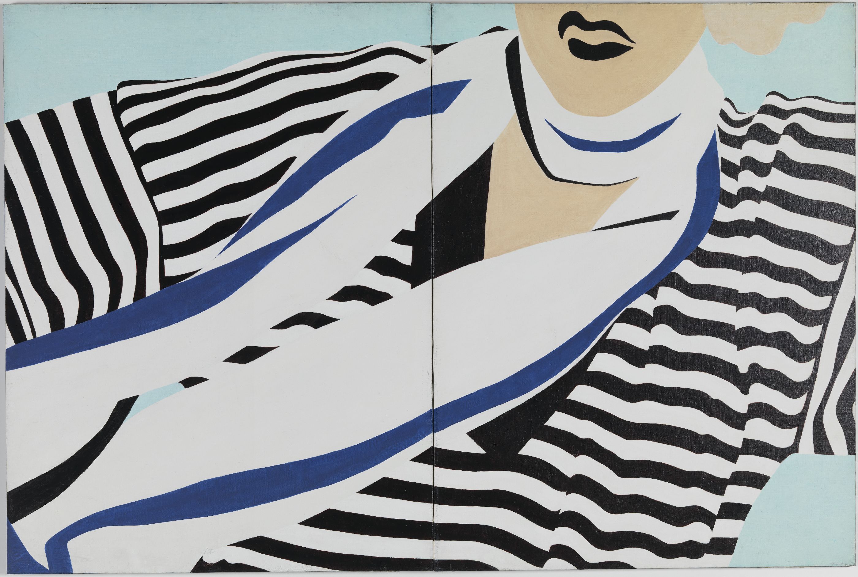 Milina Usenik: Vonal kontraszt, 1975. Moderna Galerija, Ljubljana
Milina Usenik: The Line Contrast, 1975. Moderna Galerija, Ljubljana Milina Usenik