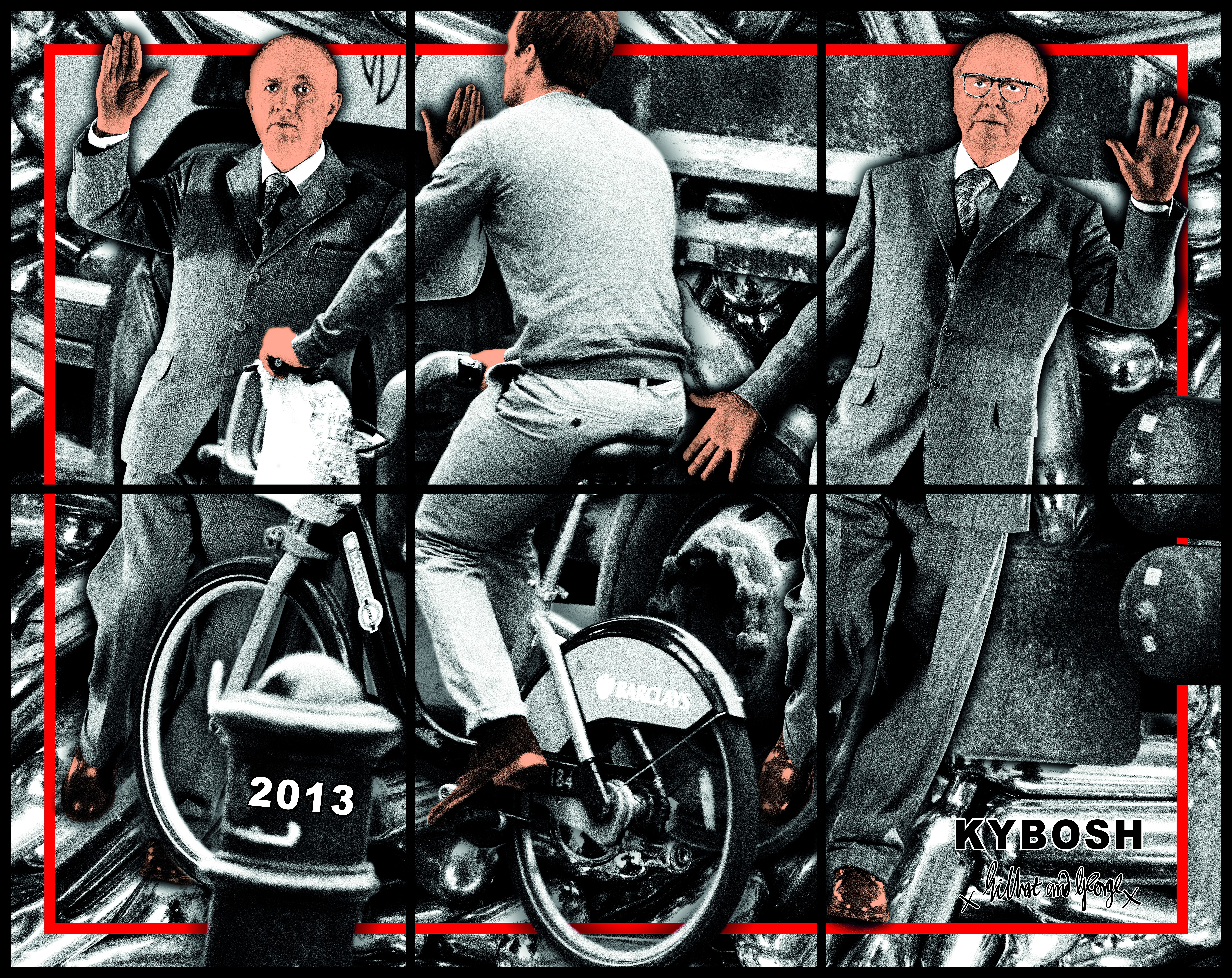 NETOVÁBB / KYBOSH, 151 × 191 cm, 2013 
copyright Gilbert & George
courtesy Galerie Thaddaeus Ropac, London ・ Paris ・ Salzburg Kybosh 2013 copyright Gilbert & George