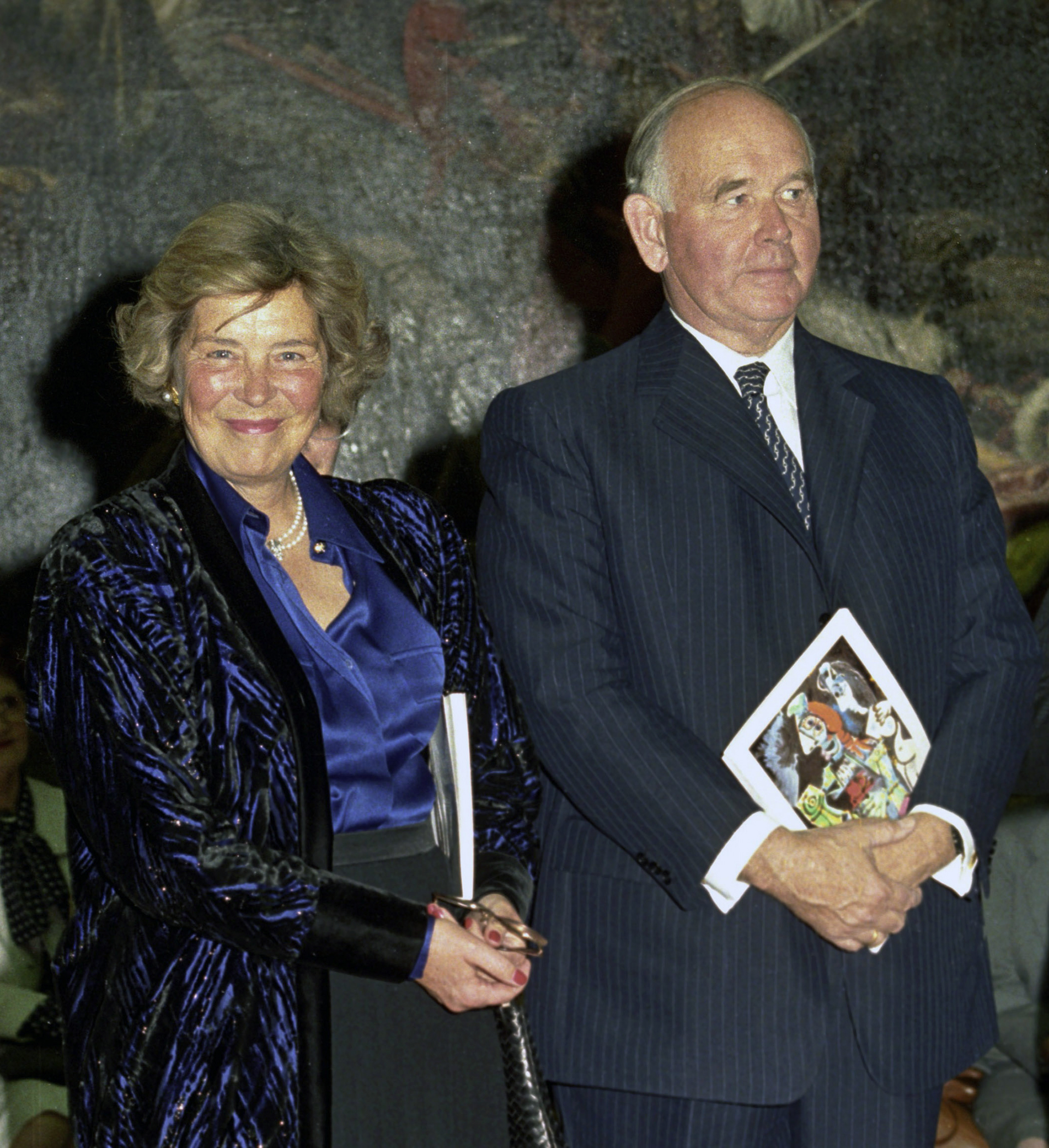 Irene and Peter Ludwig at the opening of the exhibition Selection of Modern Art from the Ludwig Collection in the Hungarian National Gallery in 1987 | Photo by Tibor Mester / Ludwig Museum Archives