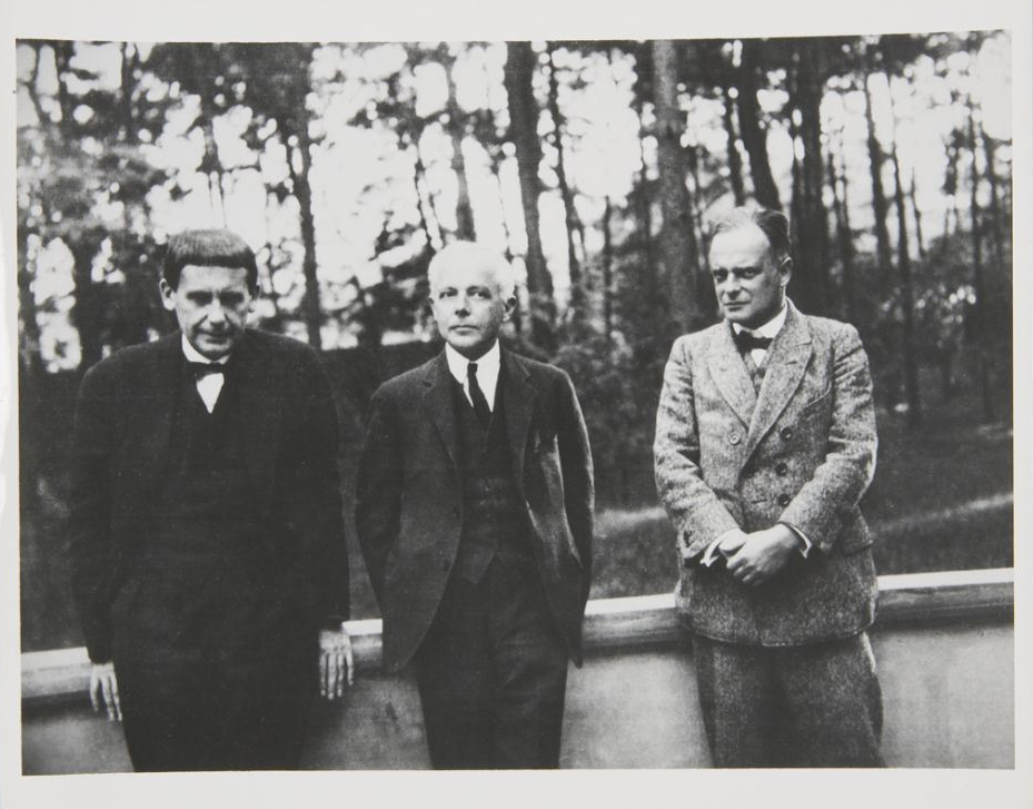 Bartók, Kropius és Klee közös fényképe