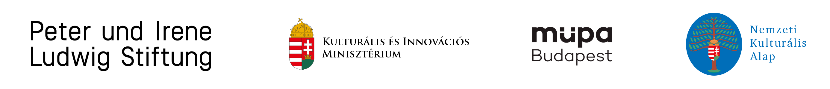 Partners and Supporters: Peter and Irene Ludwig Foundation, MÜPA, NKA