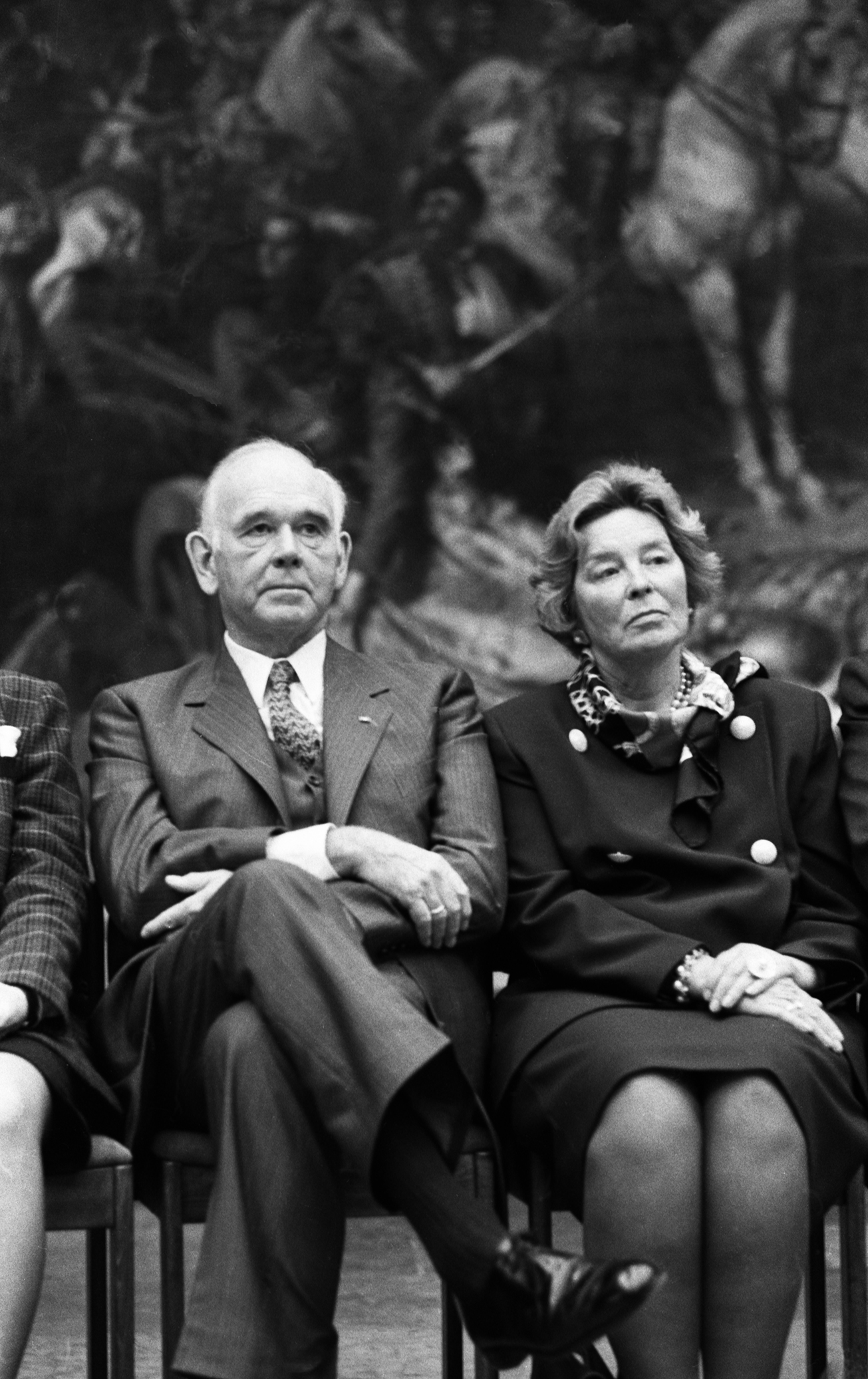 Peter and Irene Ludwig at the opening of the Picasso exhibition at the Hungarian National Gallery, 18 November 1993 | Photo by Attila Pácser / Ludwig Museum Archives