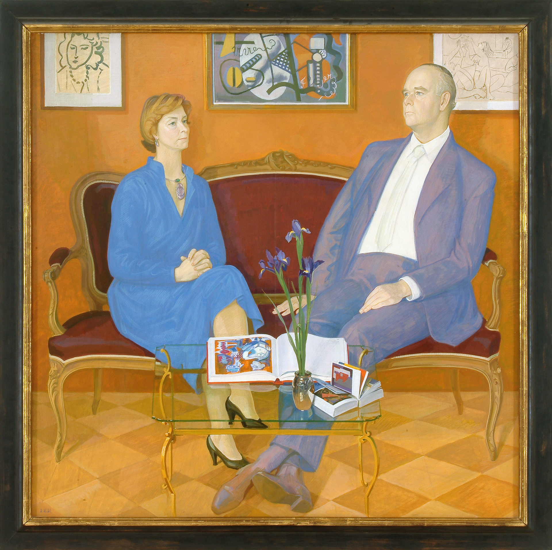 Dmitry Zhilinsky: Double Portrait of Art Collectors Irene and Peter Ludwig, 1981 | Photo by József Rosta / Ludwig Museum