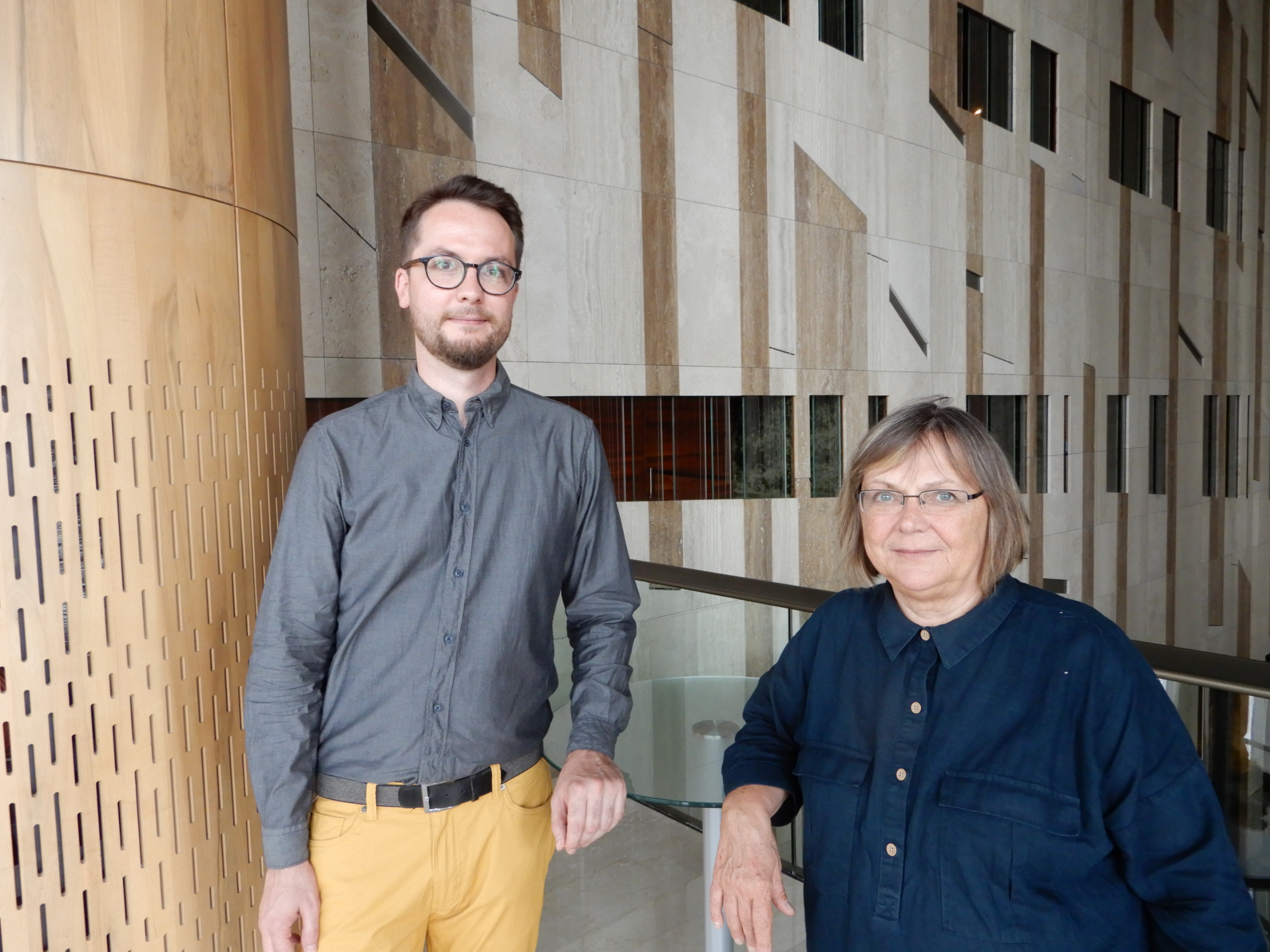 Jukia Fabényi commissioner and Daniel Kovács curator