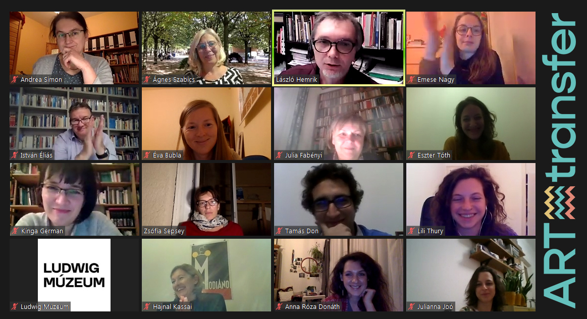 Pillanatkép az ARTtransfer Díj eredményhirdetéséről