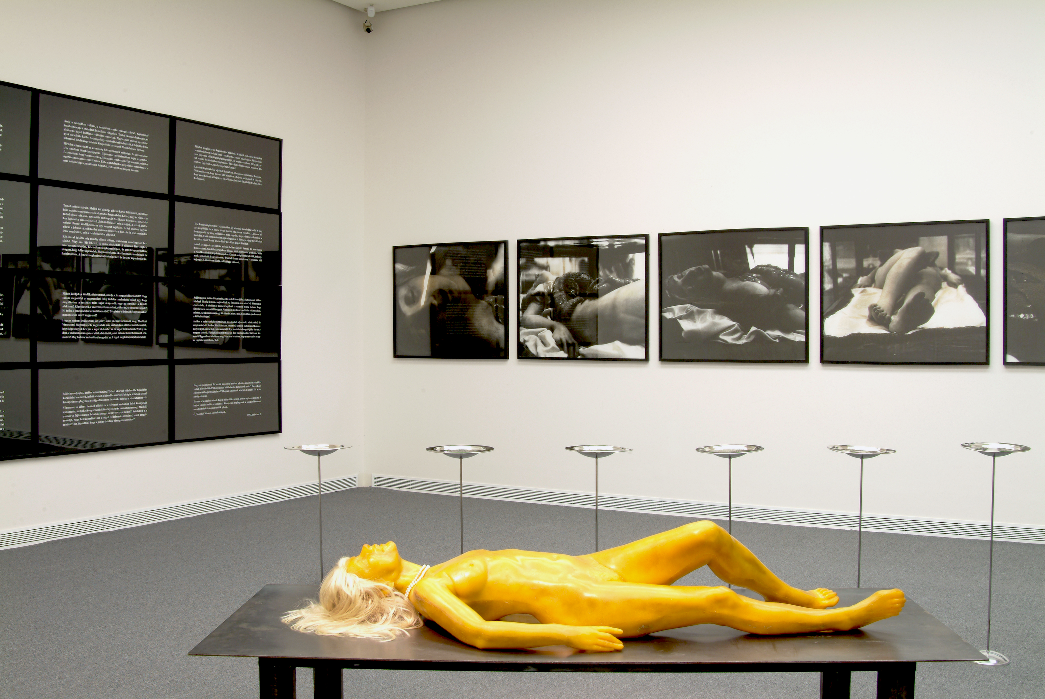 Drozdik Orshi: Az ÉN manufakturálása: Testi ÉN, 1984-1993 installáció; változó méretek Fotó: Ludwig Múzeum – Kortárs Művészeti Múzeum © Rosta József Drozdik Orshi: Az ÉN manufakturálása: Testi ÉN, 1984-1993 installáció; változó méretek Fotó: Ludwig Múzeum – Kortárs Művészeti Múzeum © Rosta József