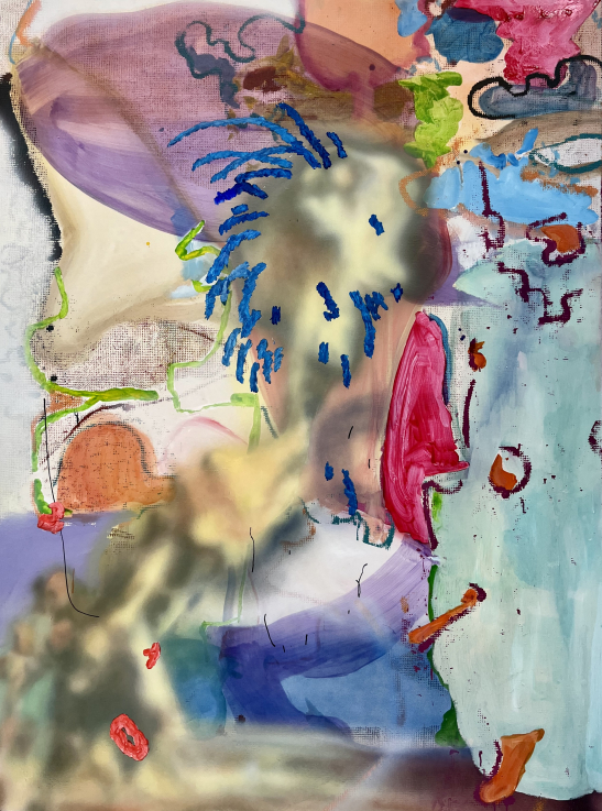 Antwan HORFEE: Hair On Flat White, 2022   akril, vászon | acrylic on canvas; 175 x 130 cm   A művész és a Ruttkowski;68 jóvoltából | Courtesy of the artist and Ruttkowski;68