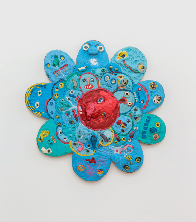 GELITIN: Cím nélkül | Untitled, 2007   gyurma, fa | plasticine on wood; 110 x 105 x 5 cm   © Bildrecht Wien, 2023. A művész és Perrotin jóvoltából | Courtesy of the artist and Perrotin   Fotó | Photo: Claire Dorn