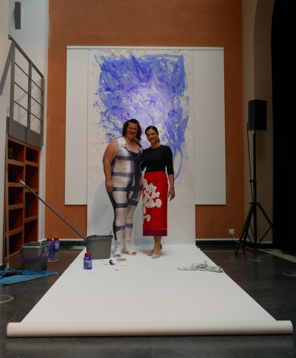 A Gondoskodom, tehát vagyok című kiállítás megnyitója a brüsszeli Liszt Intézetben. Fotó: Szörényi Miklós