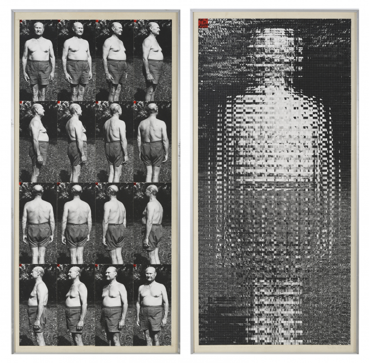 Türk Péter: Taposómalom I-II., 1975-1981 fotó: brómezüst zselatin nagyítás, papír; 100,5 x 49,5 cm / db Ludwig Múzeum – Kortárs Művészeti Múzeum  fotó: Rosta József | Péter Türk: Treadmill I–II, 1975–1981 photo: gelatin silver bromide print on paper, 100.5 x 49.5 cm each Ludwig Museum – Museum of Contemporary Art photo: József Rosta