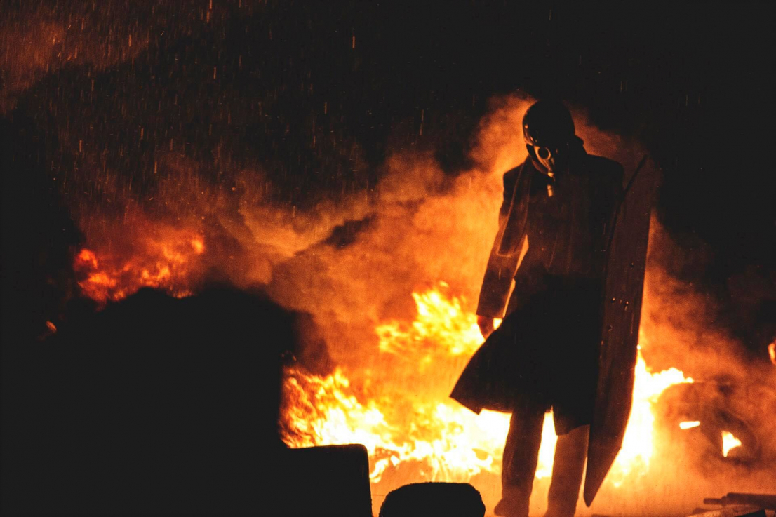 ©Igor Petrov: Majdan, fotó, 2014 / ©Igor Petrof: Maidan, photo, 2014