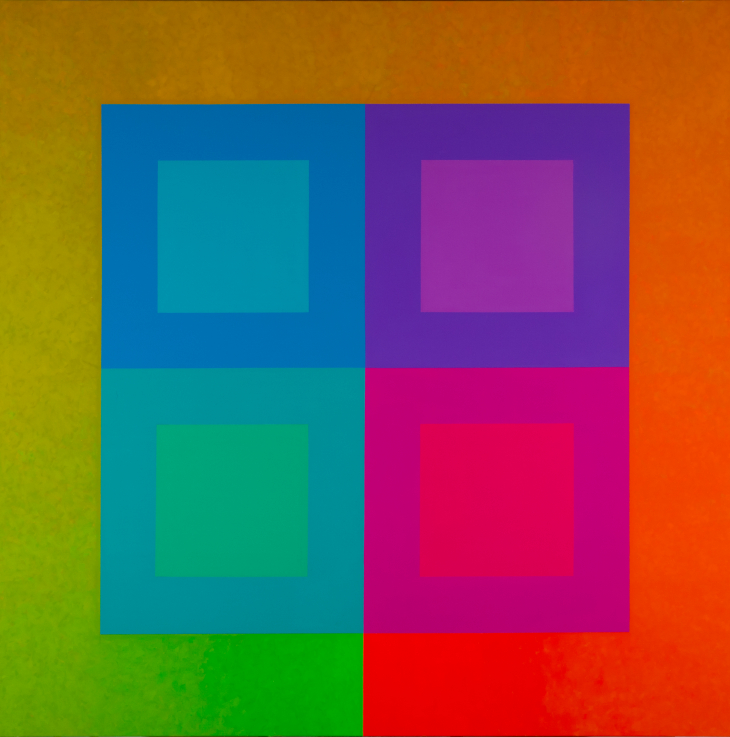 Losonczy István: Inverzív ablakok, 2014., 200 x 200 cm, Fotó: Sulyok Miklós