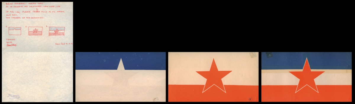 Bálint Szombathy, Three Modes - Deconstruction of Yugoslavia, 1974, mixed media, Marinko Sudac Collection /// Szombathy Bálint: Jugoszlávia dekonstrukciója, vegyes technika, 1974, Marinko Sudac Gyűjtemény