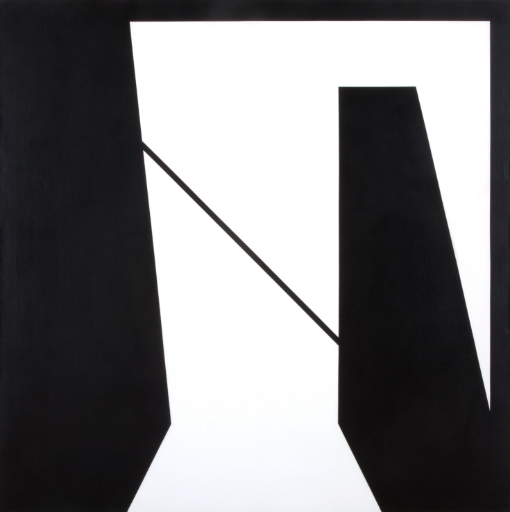 HOPP-HALÁSZ Károly: Magasles no. 7 / High-Stand no. 7, 1972–77 akril, vászon / acrylic on canvas, 140 × 140 cm Ludwig Múzeum – Kortárs Művészeti Múzeum / Ludwig Museum – Museum of Contemporary Art Fotó / Photo: ROSTA József