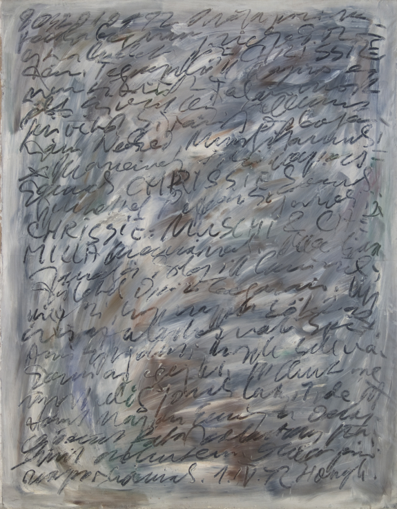 Frey Krisztián: 01 01 72, 1972 olaj, vászon; 199 x 157 cm Fotó: Rosta József / Ludwig Múzeum – Kortárs Művészeti Múzeum