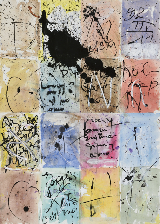 12.	FREY Krisztián: 92.III.11, 1992, 70×50 cm, vegyes technika, hajtogatott papír / mixed technique, folded paper, magángyűjtemény / private collection  © fotó / photo: ROSTA József