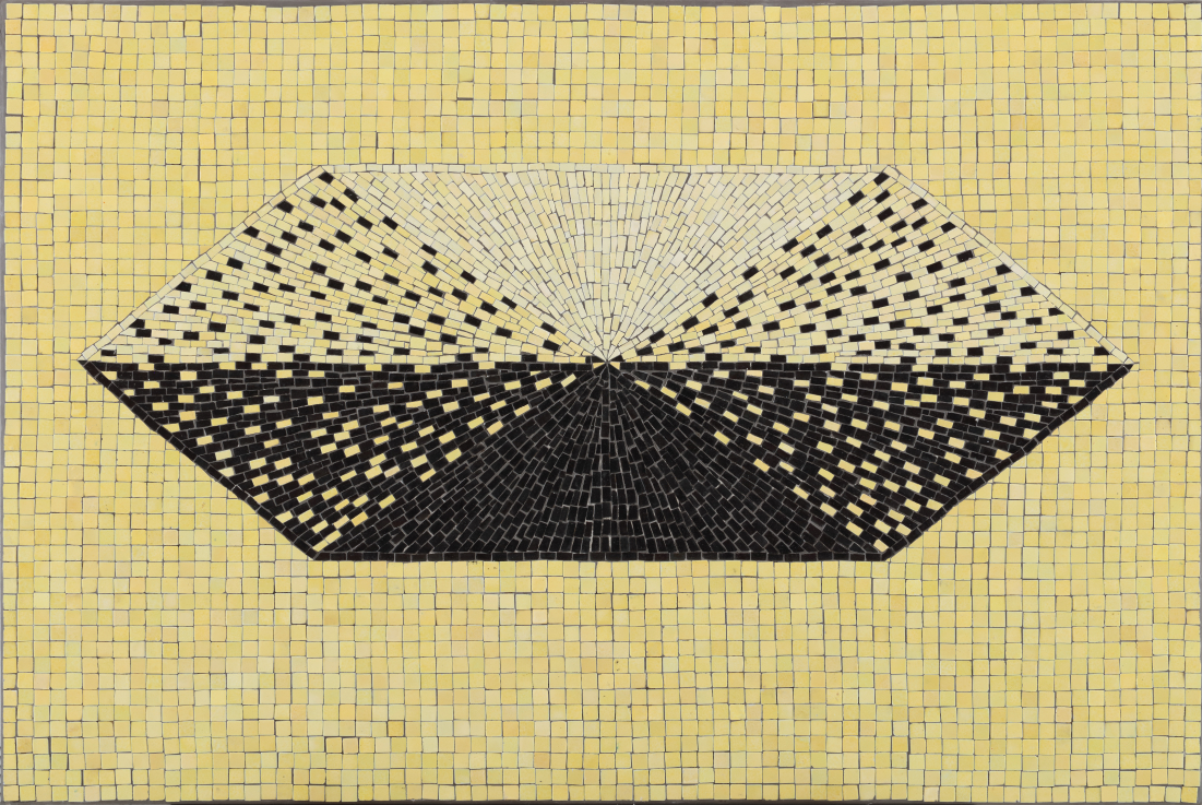 KÁLDI Katalin: Hatszög / Hexagon, 2019  kerámia mozaik / ceramic mosaic, 100x150 cm Vásárlás a Nemzeti Kulturális Alap hozzájárulásával / Purchased with assistance from the National Cultural Fund, 2020