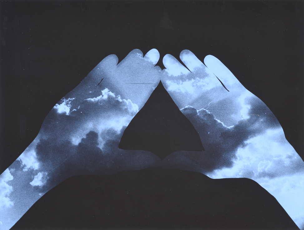 Lengyel András: Nyílt tér I-II., 1979, manipulált fotógram, magántulajdon, © Rosta József