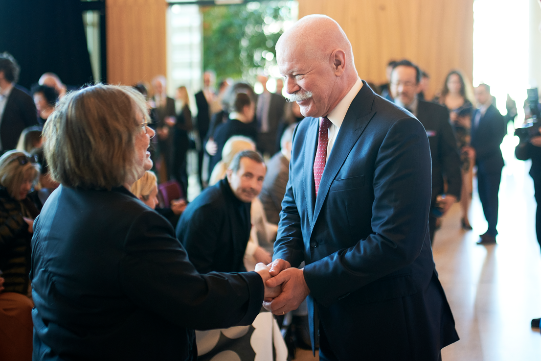 Csák János miniszter Fabényi Julia igazgatóval a Bartók Tavasz 2023 megnyitóján Fotó: Végel Dániel – Ludwig Múzeum