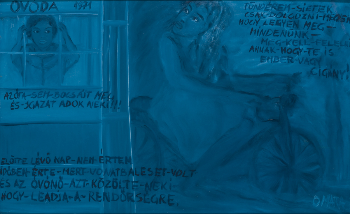 Omara, Óvoda  / Nursery School,  1971 (1998), olaj, farost / oil on fibreboard 80 x 55 cm, Ludwig Múzeum - Kortárs Művészeti Múzeum