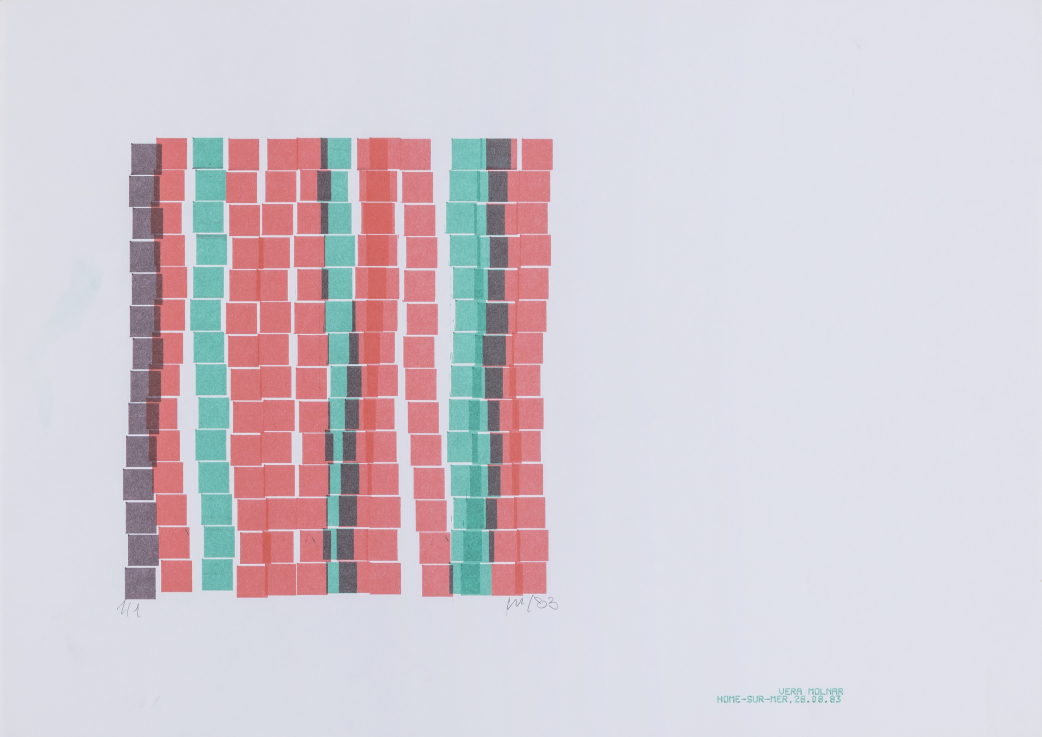 Molnár Vera, Electra, papír, tus, 29.5x42 cm, 1983