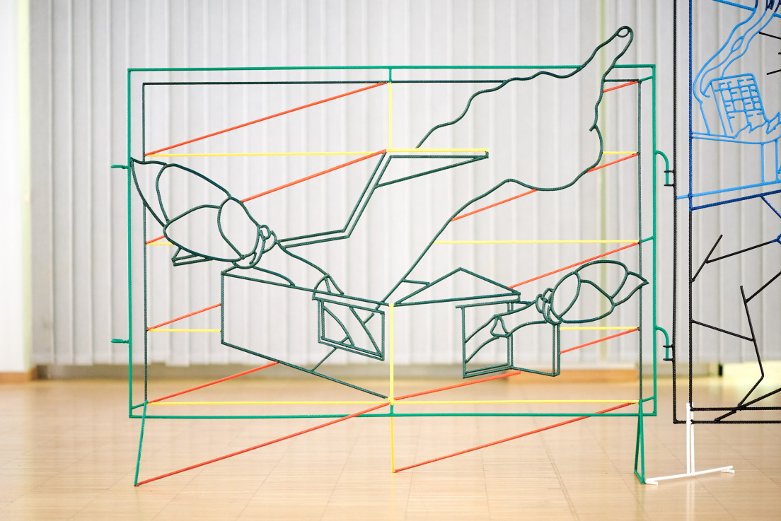 Randomroutines: Tájrács, 2013-16, részlet, courtesy Randomroutines Fence Scape