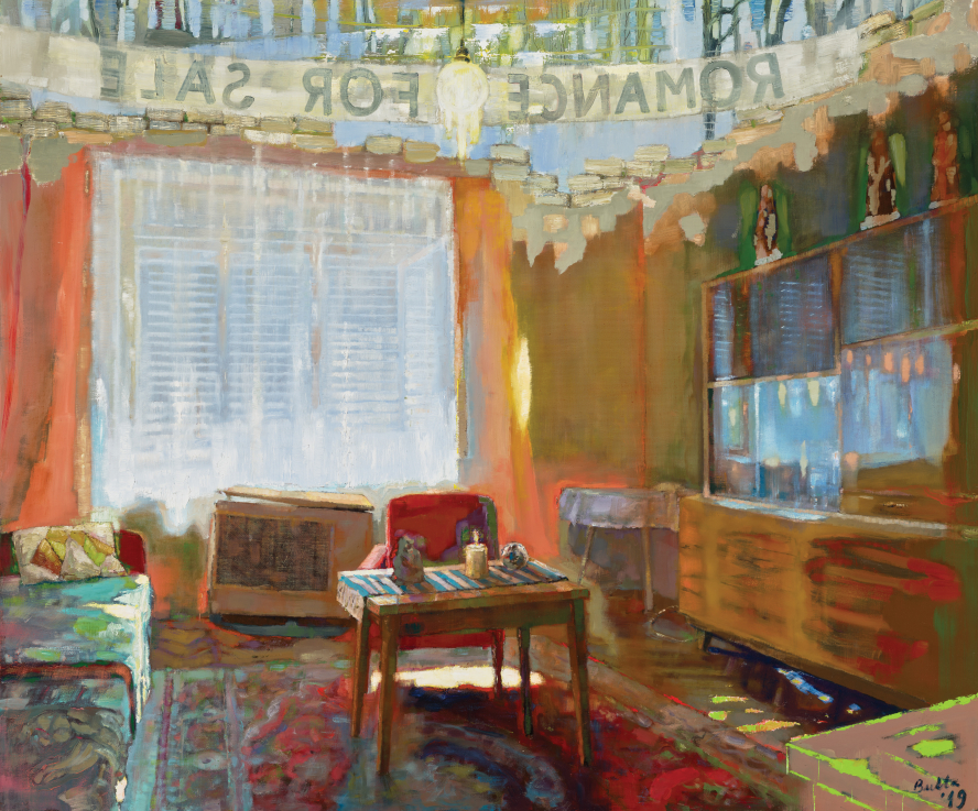 BUKTA Imre: Romantika eladó (Kettes szoba) | Romance for Sale (Second Room), 2019 olaj, vászon | oil on canvas; 150 x 120 cm magángyűjtemény | private collection Fotó | Photo: DARABOS György