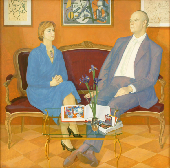 Zsilinszkij Dimitrij Dimitrijevics: Kettős portré: Peter és Irene Ludwig (1981)
