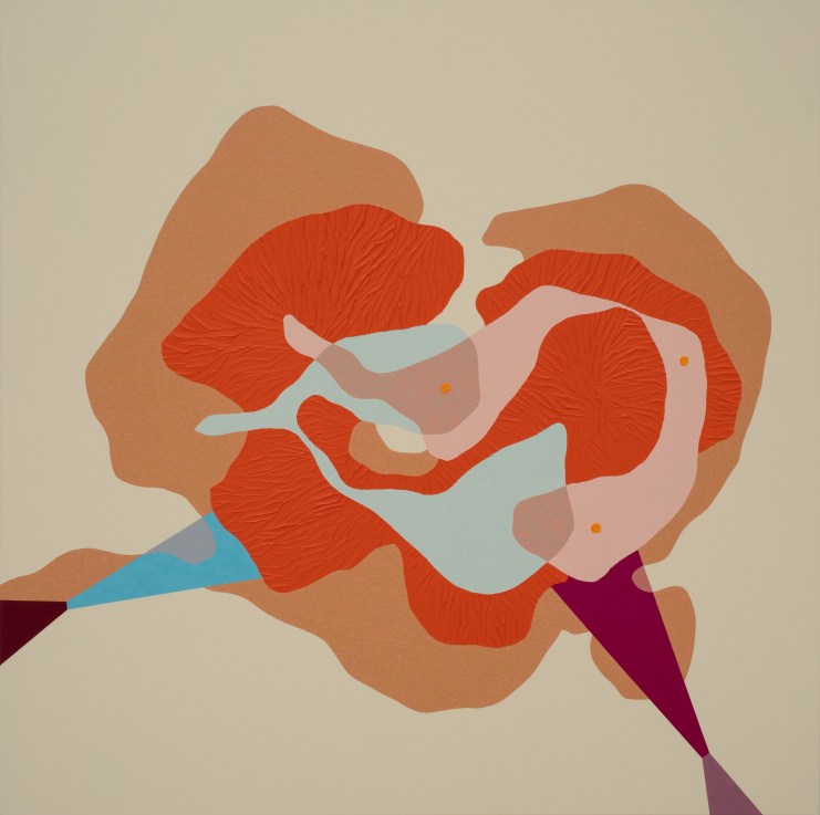 BARABÁS Zsófi Mag Seed 2020 olaj, akril, vászon oil and acrylic on canvas 150 ✕ 150 cm © MNB Arts and Culture