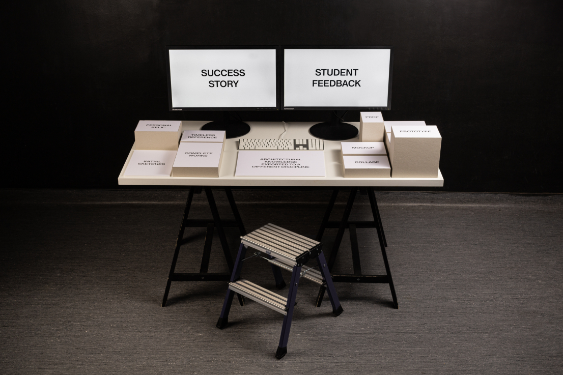 Abandoned Workstation. Concept: Márton Pintér; Realization: Ingrid Manhertz, András Graf; Photo and finishing: Dorottya Novák